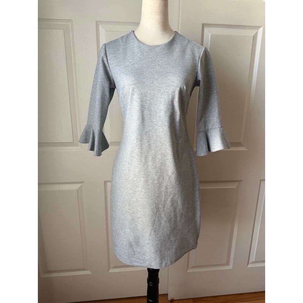 Banana Republic Gray Bell Sleeve Sheath Dress Size 4 | Business Casual